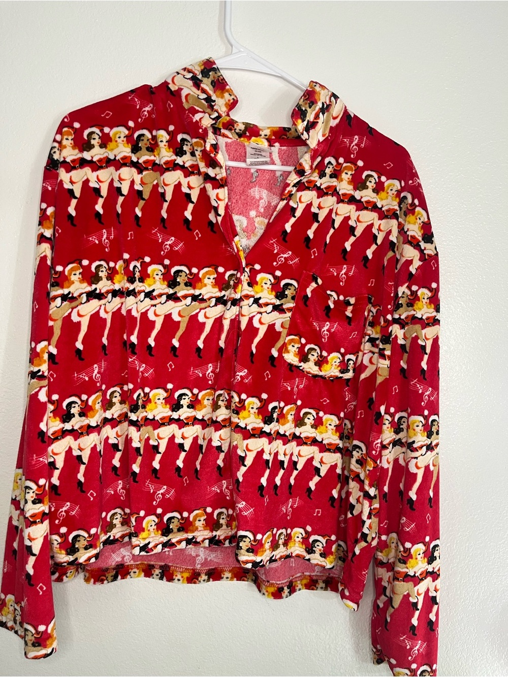 & Other Stories Red Novelty Dancer Print Pajama Top